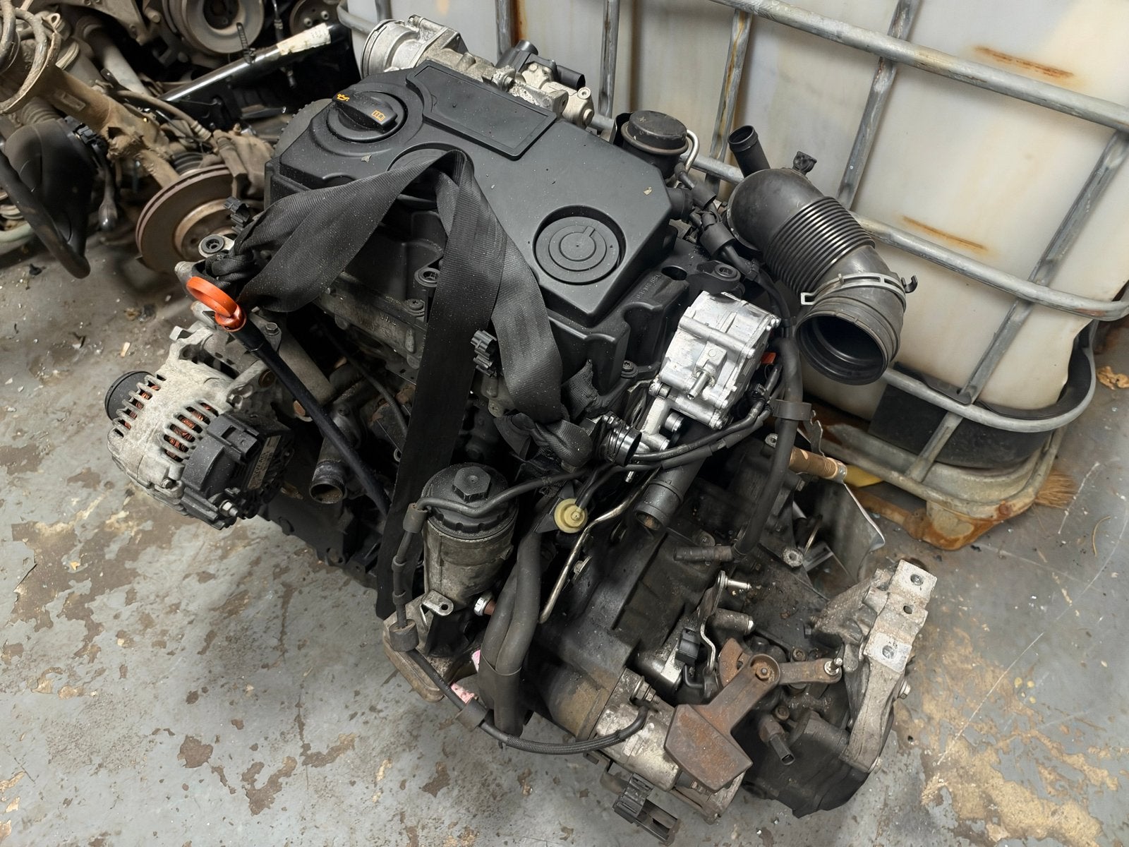 BLS 1.9 TDI Motor voor onderdelen, Ophalen of Verzenden, Gebruikt, Volkswagen