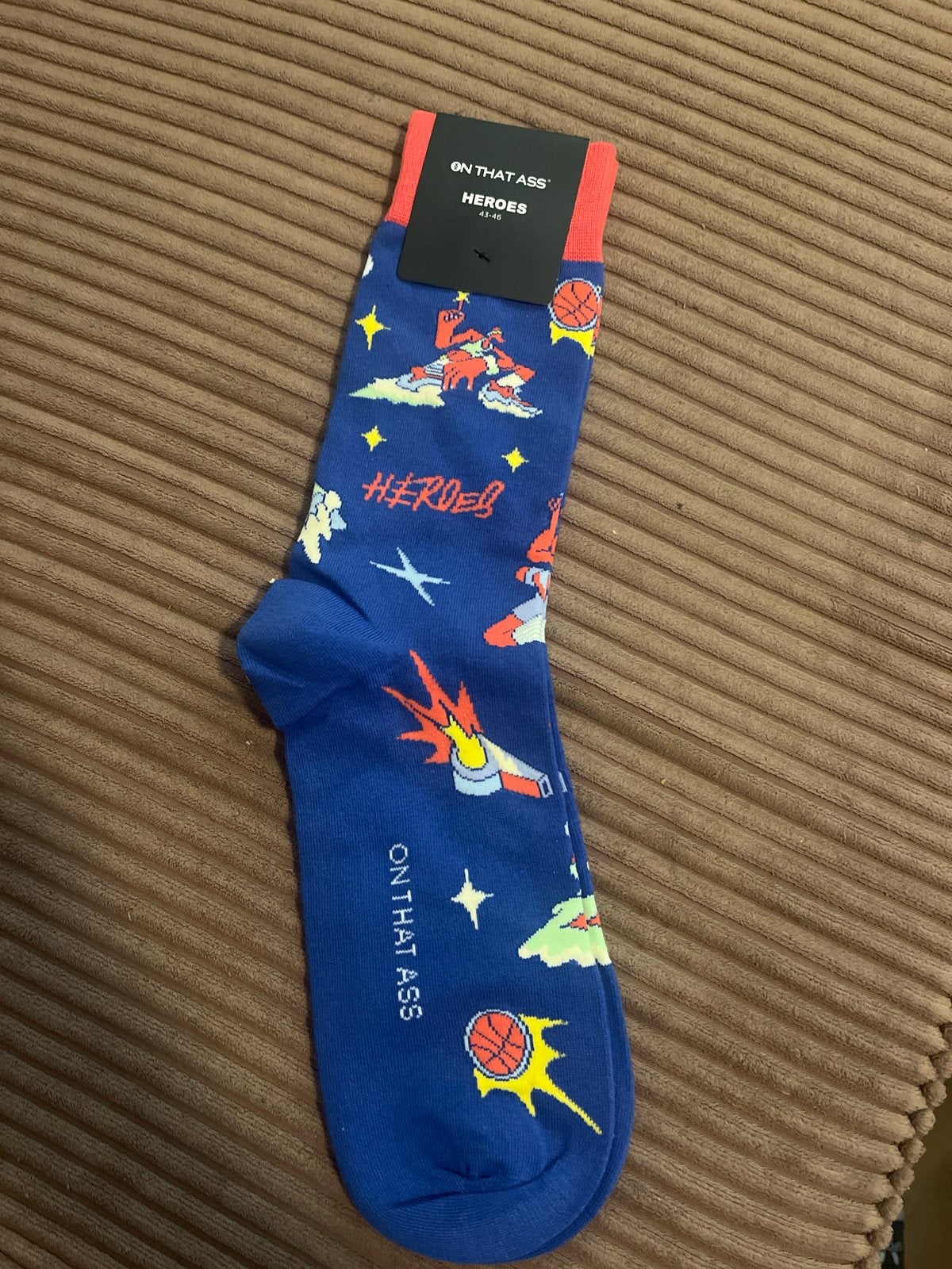 Nieuwe On That Ass Heroes sokken maat 43-46, Ophalen, Nieuw, Maat 43 t/m 46, Blauw