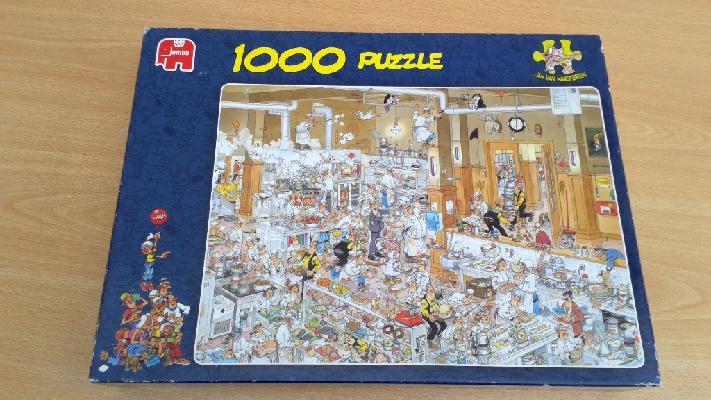 Jan van Haasteren DE KEUKEN, Ophalen of Verzenden, 500 t/m 1500 stukjes, Gebruikt, Legpuzzel