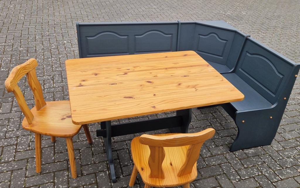 Oostenrijkse Duitse eethoek massief hout, flexibel, Huis en Inrichting, Banken | Complete zithoeken, Ophalen, Gebruikt, Hout, Oostenrijkse, Duitse, Landelijke stijl