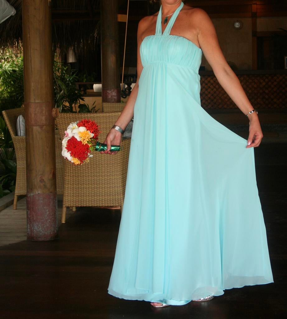 Zeeblauwe Zomer jurk, Kleding | Dames, Jurken, Maat 38/40 (M), Blauw, Ophalen of Verzenden, Zo goed als nieuw