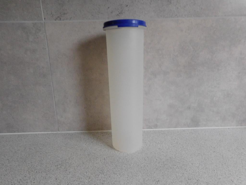 Tupperware Ruimtespaarder 1,1 Ltr. Blauw, Ophalen of Verzenden, Zo goed als nieuw, Blauw, Overige typen