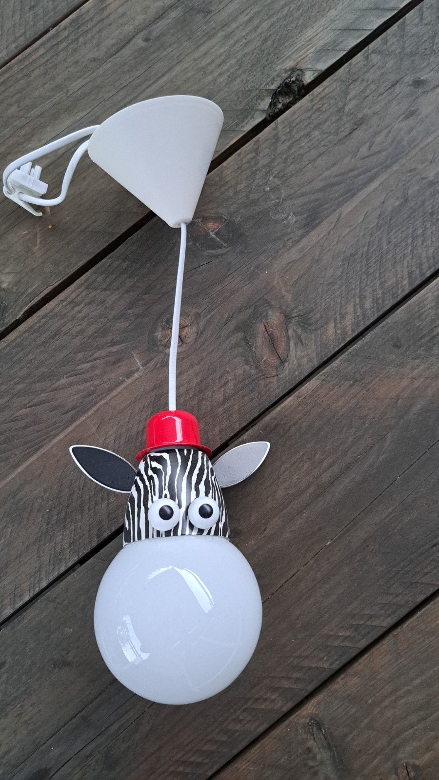 Vrolijke Philips zebra plafondlamp., Ophalen, Zo goed als nieuw, Lamp
