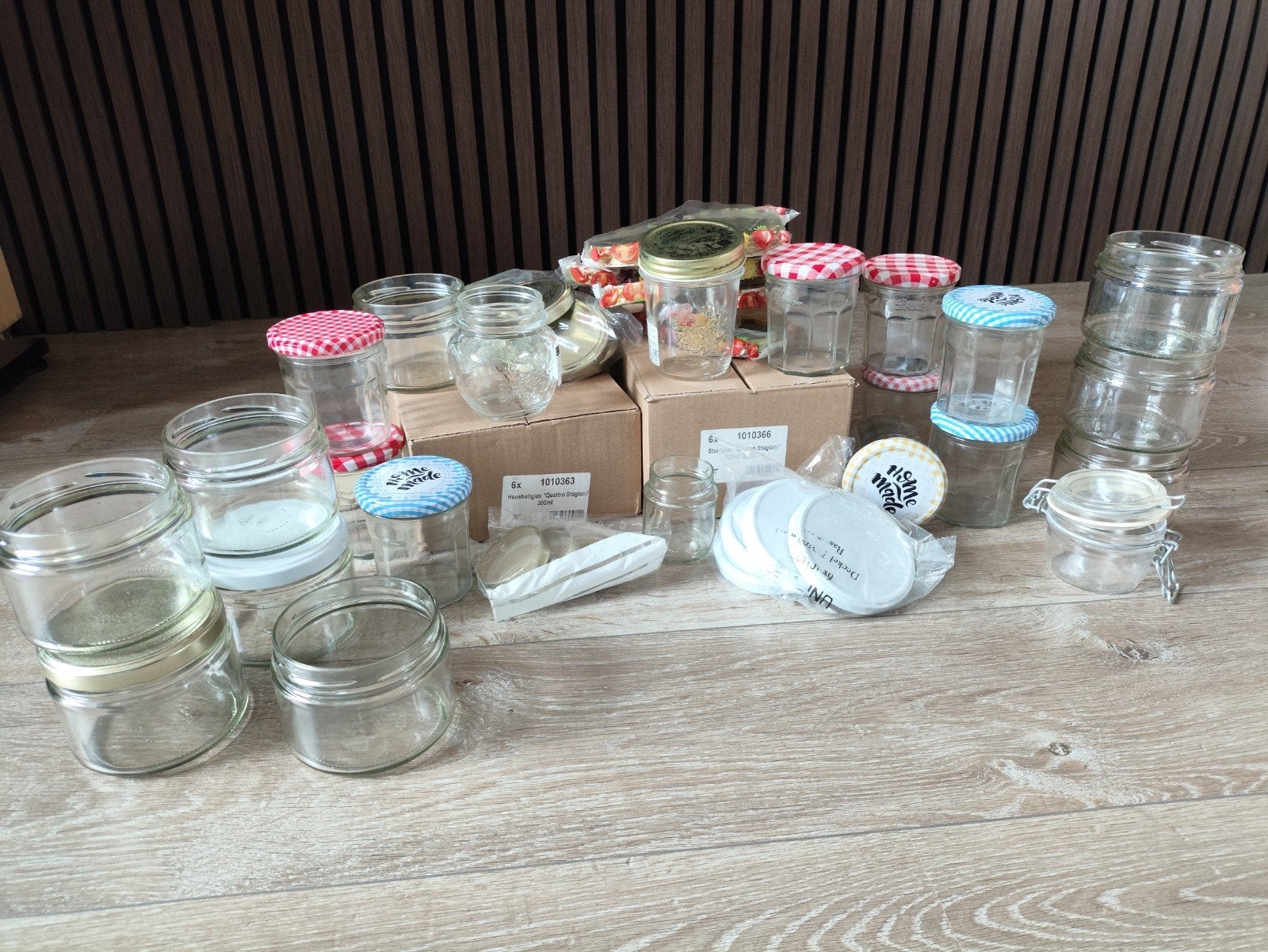 jampot en inmaak potten diverse maten nieuw, Huis en Inrichting, Keuken | Potten en Pannen, Ophalen, Nieuw, Glas, Pot, Bus of Blik
