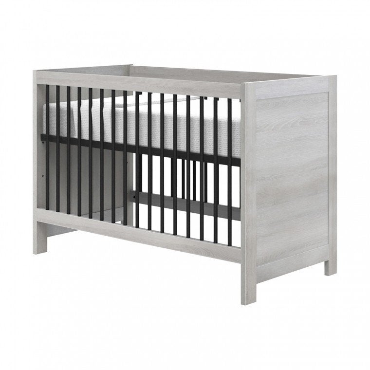 Nieuw / ongebruikt grijs/zwart Vittoria ledikant 60x120, Ophalen, Nieuw, Ledikant