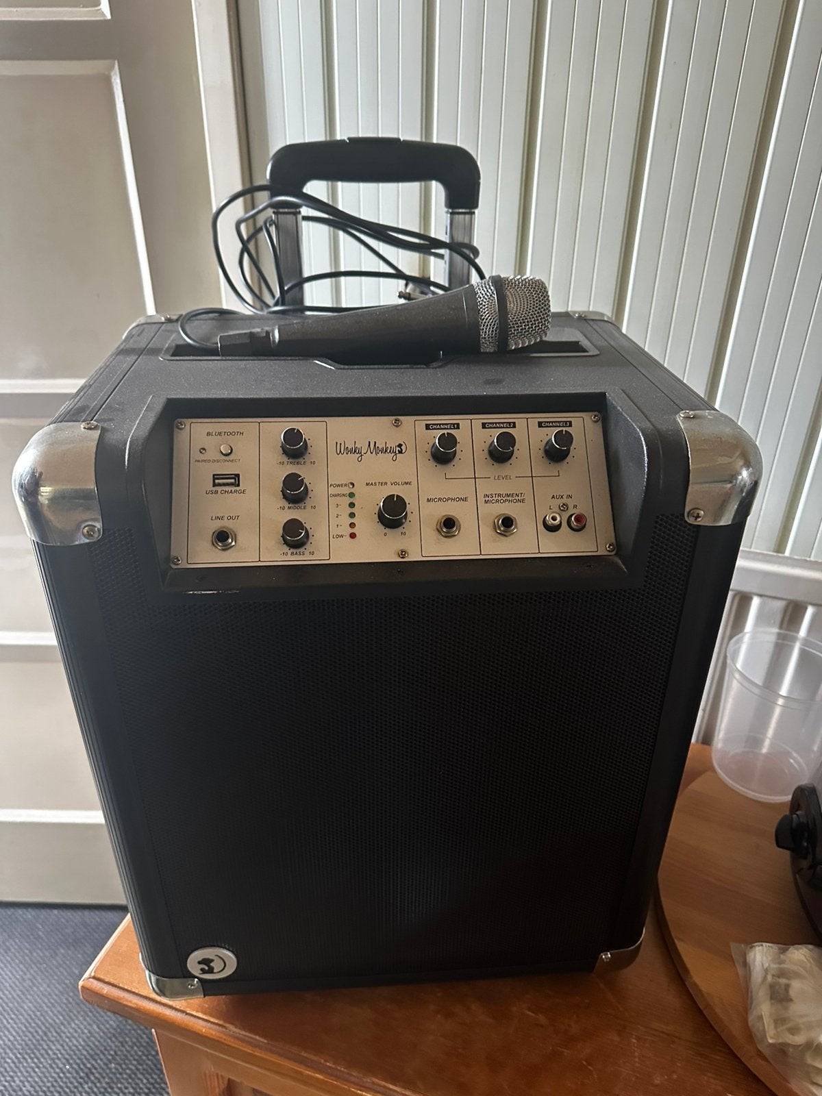 Draagbare Party Speaker 60w bluetooth draadloos, Ophalen, Wonky monkey, Wonky monkey, Zo goed als nieuw