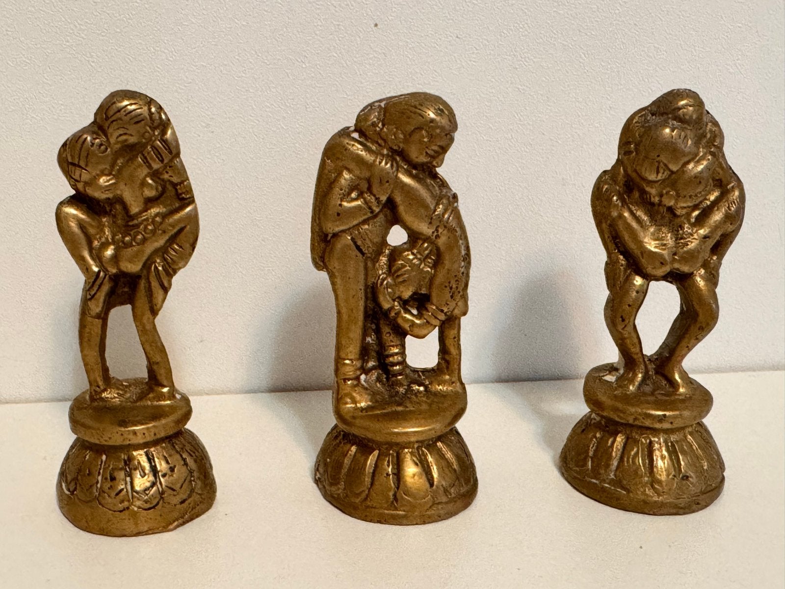 Set van 3 Kama Sutra Beeldjes - Brons, Ophalen of Verzenden