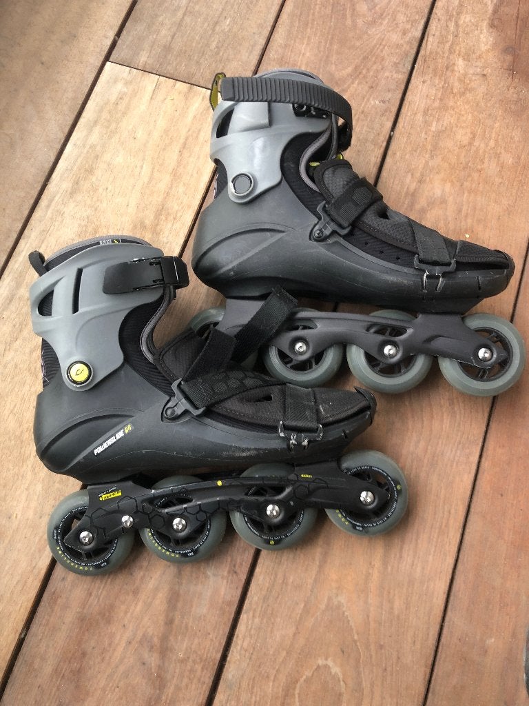 Skate’s Powerslide Vi maat 44 gebruikt, Ophalen, Gebruikt, Inline skates 4 wielen, Powerslide
