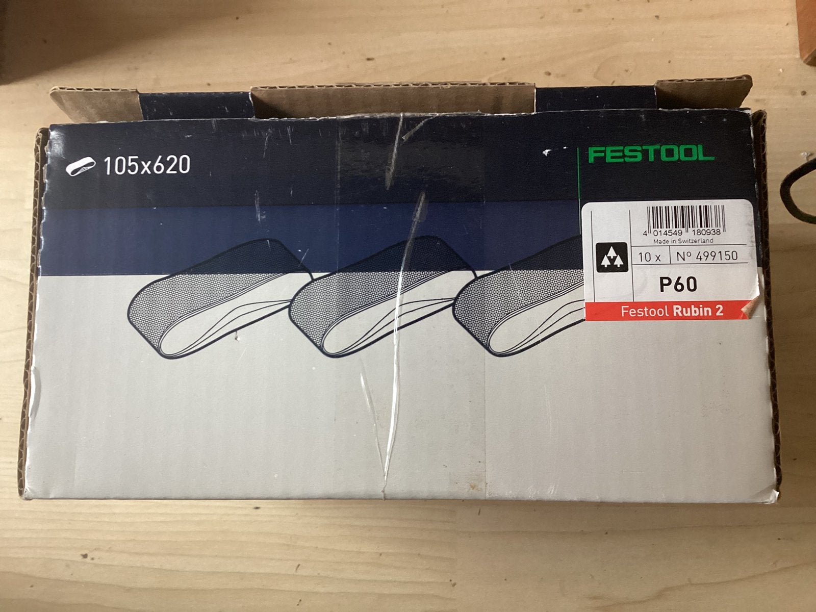 Festool schuurbanden P60 robin 2, Ophalen of Verzenden, Nieuw, 600 tot 1200 watt, Bandschuurmachine