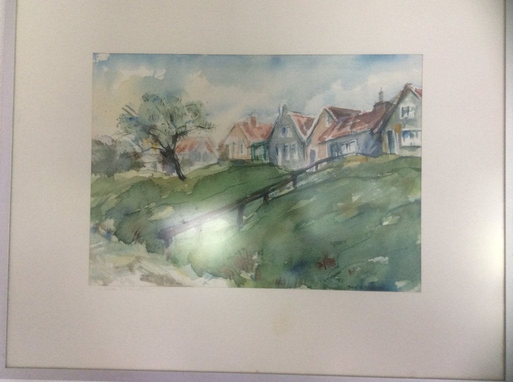 Aquarel van Terschelling, Ophalen, Gedateerd, Impressionistisch, Aquarel