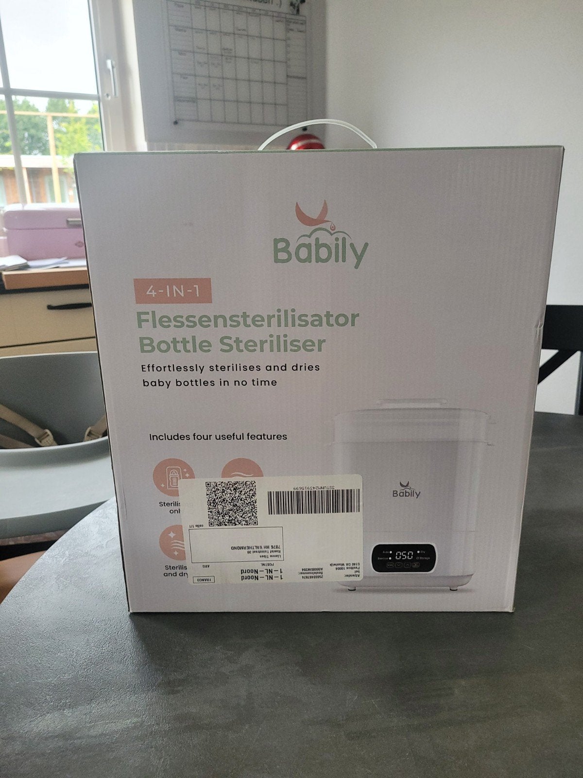 Nieuwe Babily 4-in-1 Flessensterilisator, Ophalen of Verzenden
