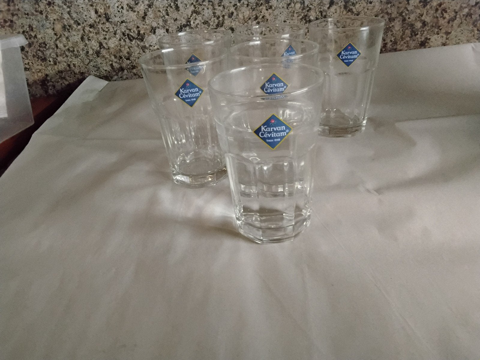 Karvan Cévitam glazen - Set van 6, Ophalen, Overige merken, Glas, Overige typen