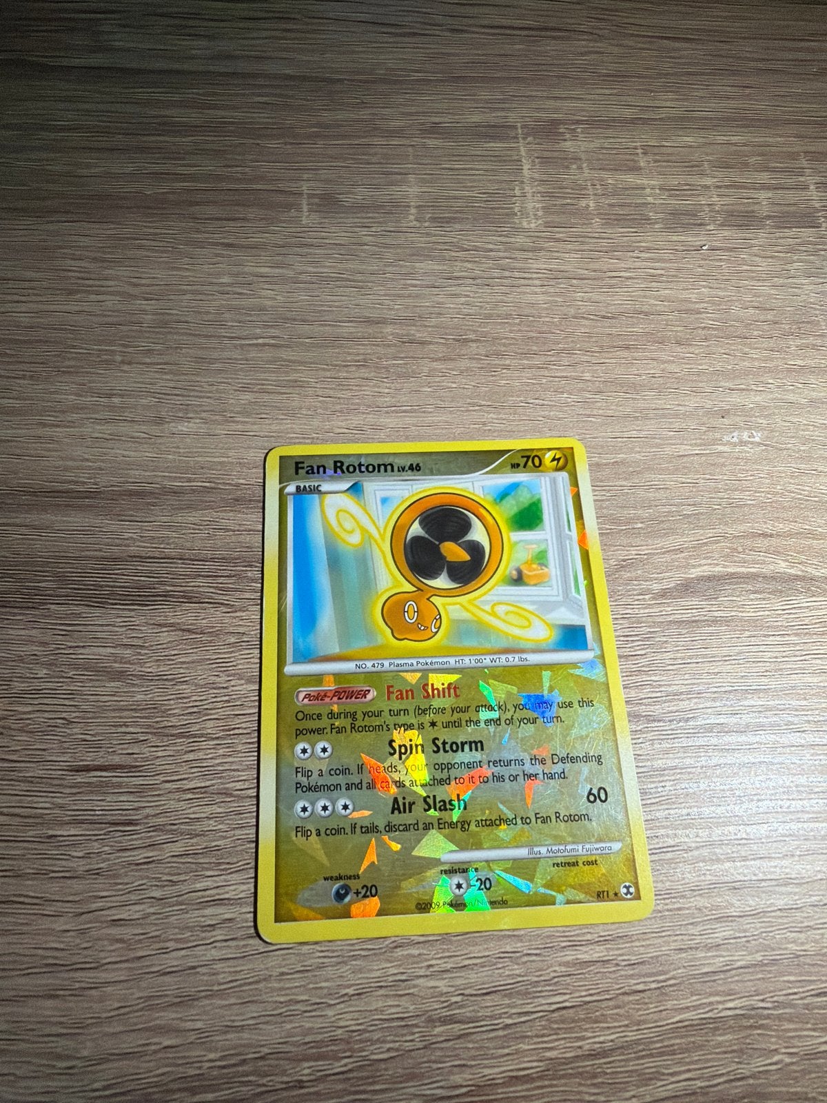 Fan Rotom Pokémon Kaart - Foil, Ophalen, Zo goed als nieuw, Losse kaart, Foil