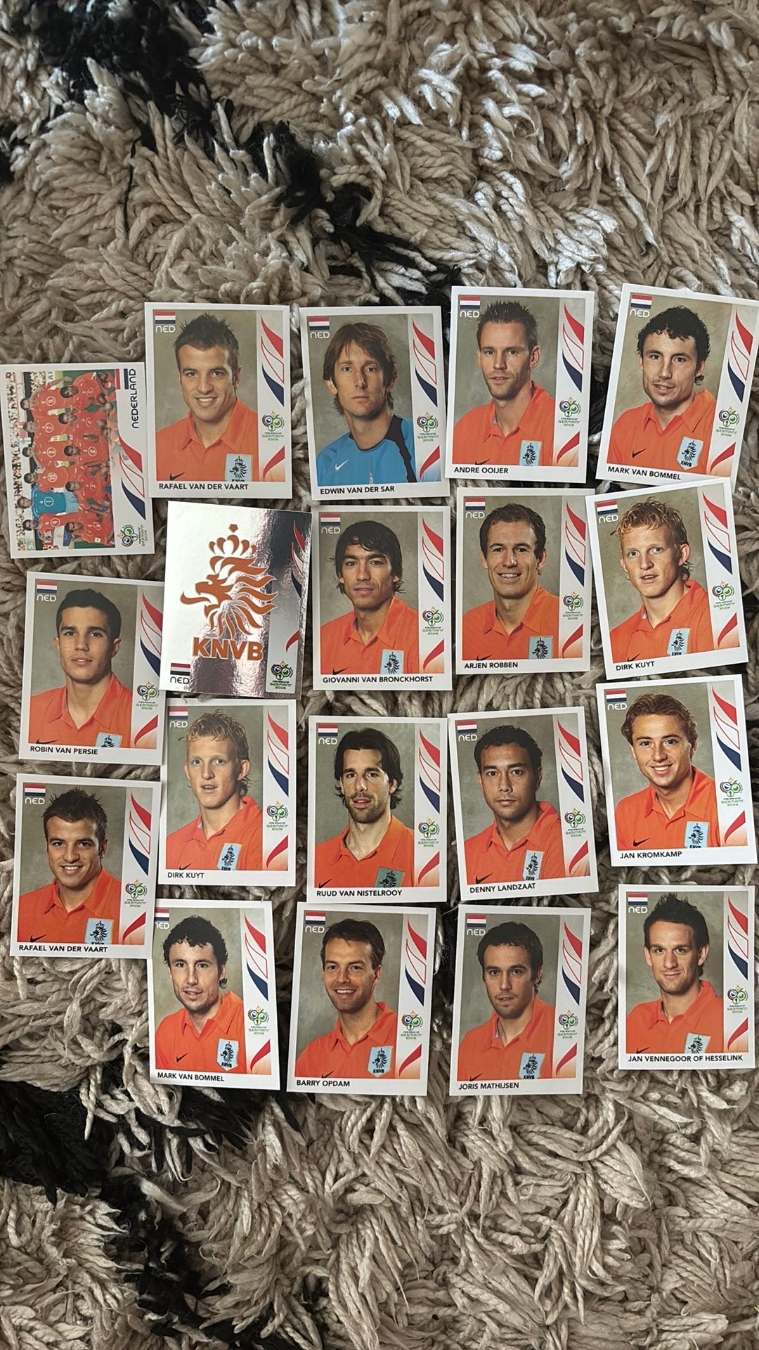 Panini WK2006 stickers als nieuw nederland, Ophalen of Verzenden, Zo goed als nieuw, Meerdere stickers