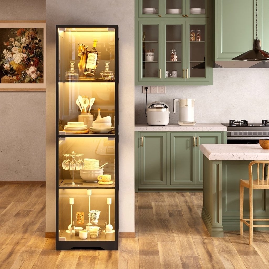 vitrine kast met LED & Sensor – Nieuw – Gratis thuisbezorgd, Huis en Inrichting, Verzenden, 50 tot 100 cm, 150 tot 200 cm, 25 tot 50 cm