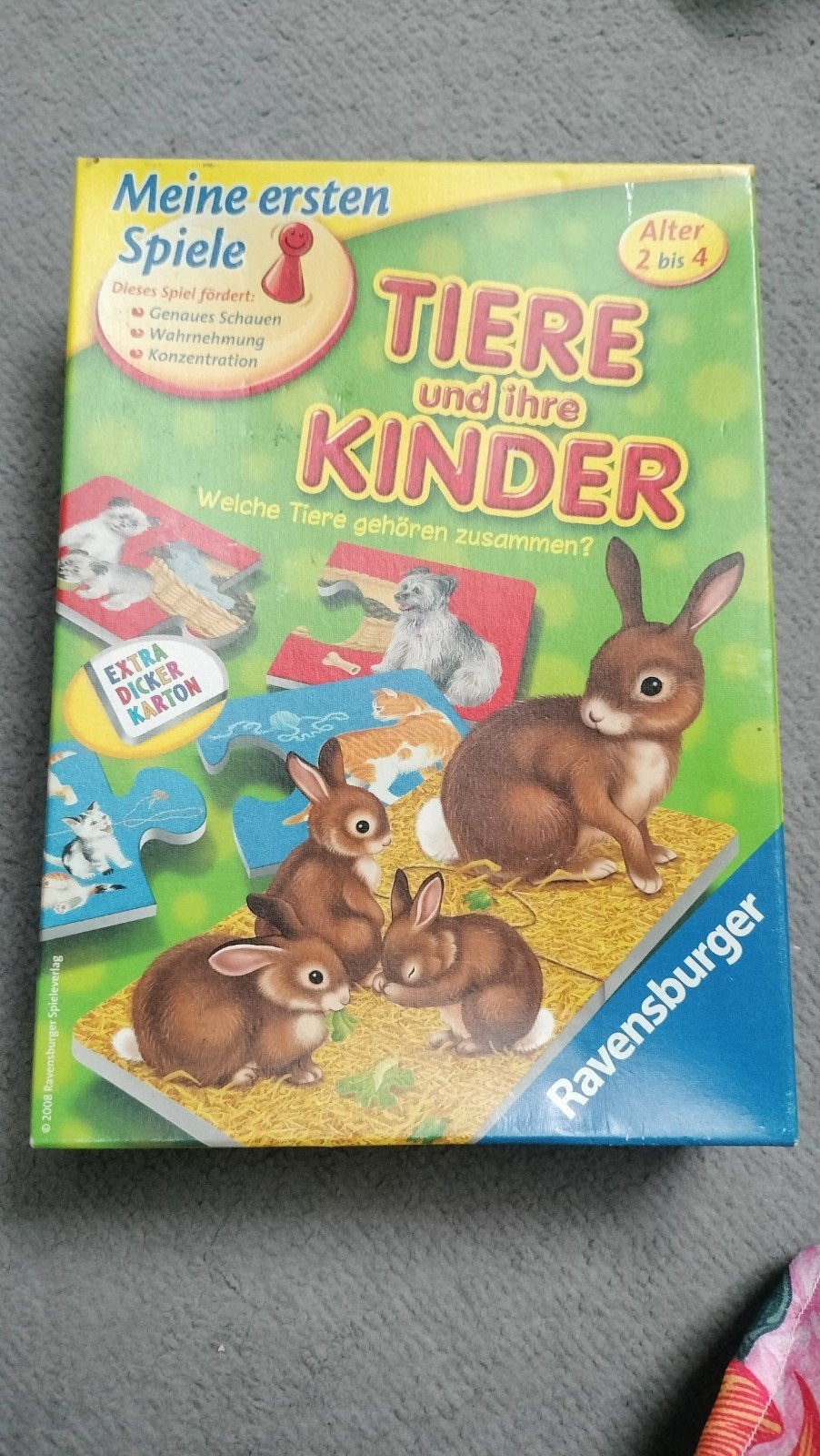 Ravensburger Mijn Eerste Spelletjes: Dieren en hun Kinderen, Ophalen of Verzenden, Gebruikt, Puzzelen
