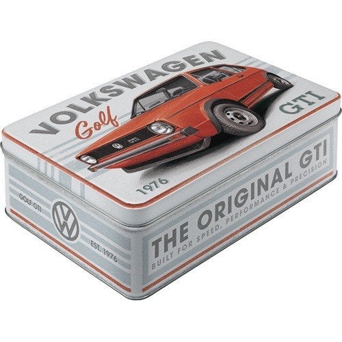 Volkswagen Golf GTI 1976 reclame voorraadblik deco blik, Ophalen of Verzenden, Nieuw, Auto's