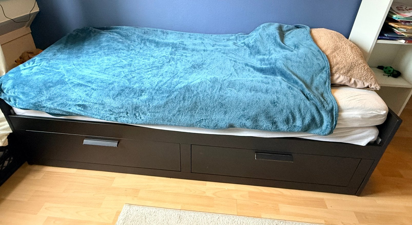 Uitschuifbare bed, 85 tot 100 cm, Zo goed als nieuw, 180 cm of meer, Ophalen