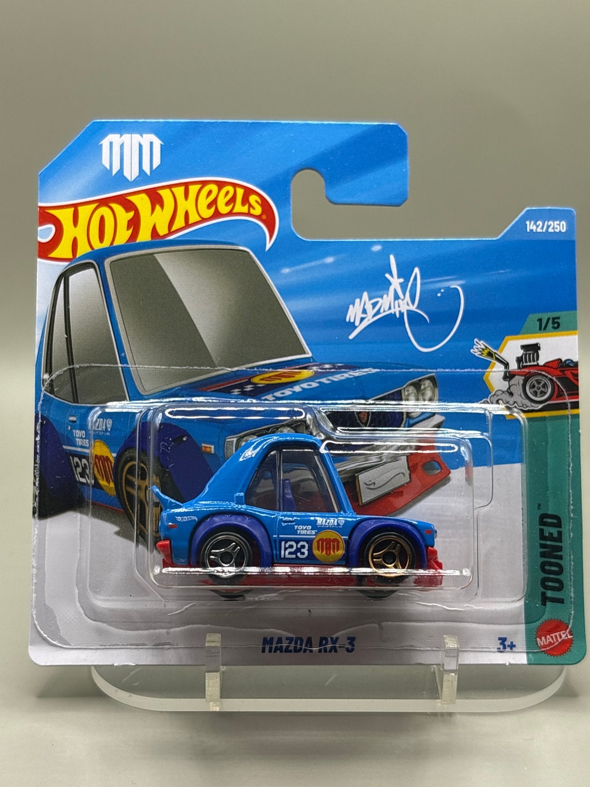 Hot Wheels 2026 Mazda RX-3 Tooned - Nieuw in verpakking, Auto, Nieuw, Ophalen of Verzenden, Mattel