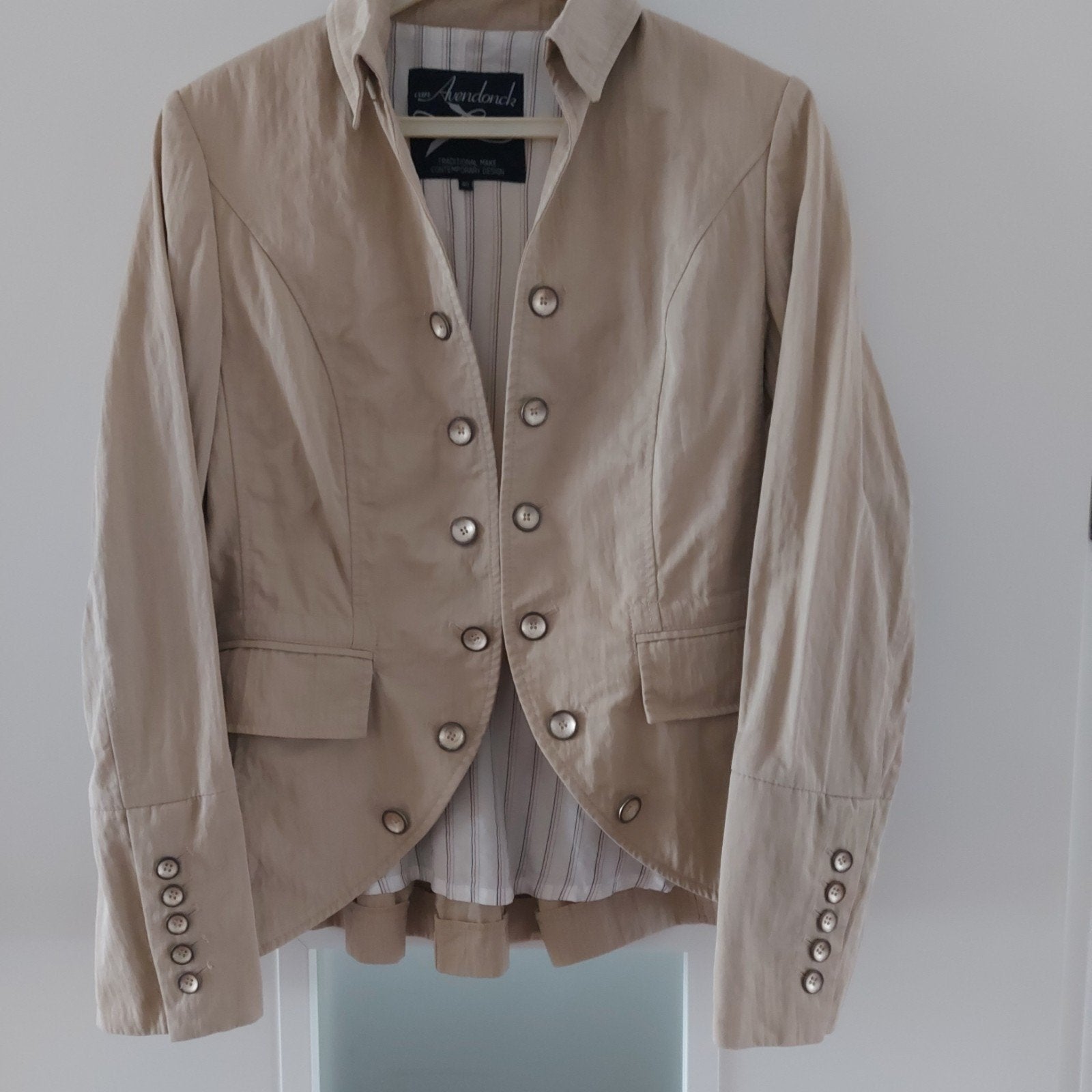 Van Avendonck Jasje Maat 40 Beige, Maat 38/40 (M), Van Avendonck, Beige, Ophalen of Verzenden