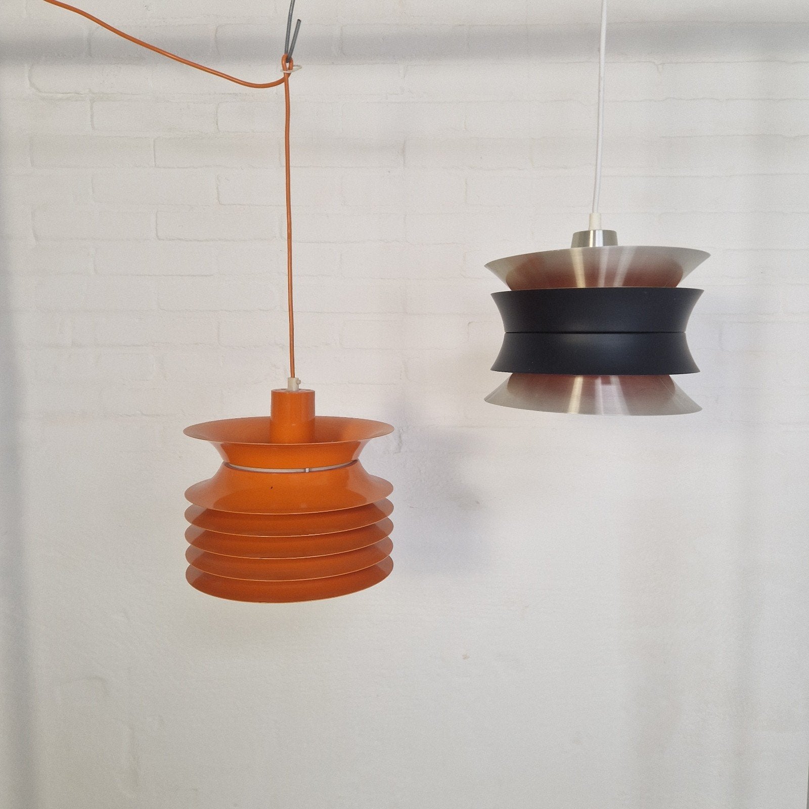 2 Vintage Carl Thore Hanglampen - Uniek Scandinavisch Design, Antiek en Kunst, Antiek | Lampen, Ophalen of Verzenden