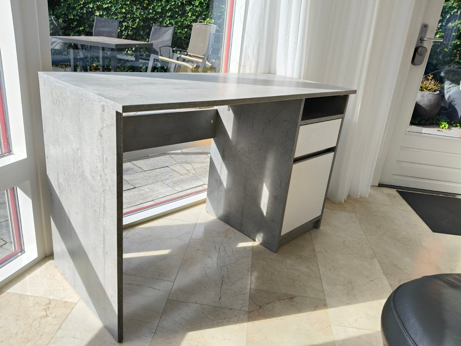 Bureau met lade en kastje - 120x53x76 cm - Zo goed als nieuw, Huis en Inrichting, Ophalen, Met lades, Zo goed als nieuw