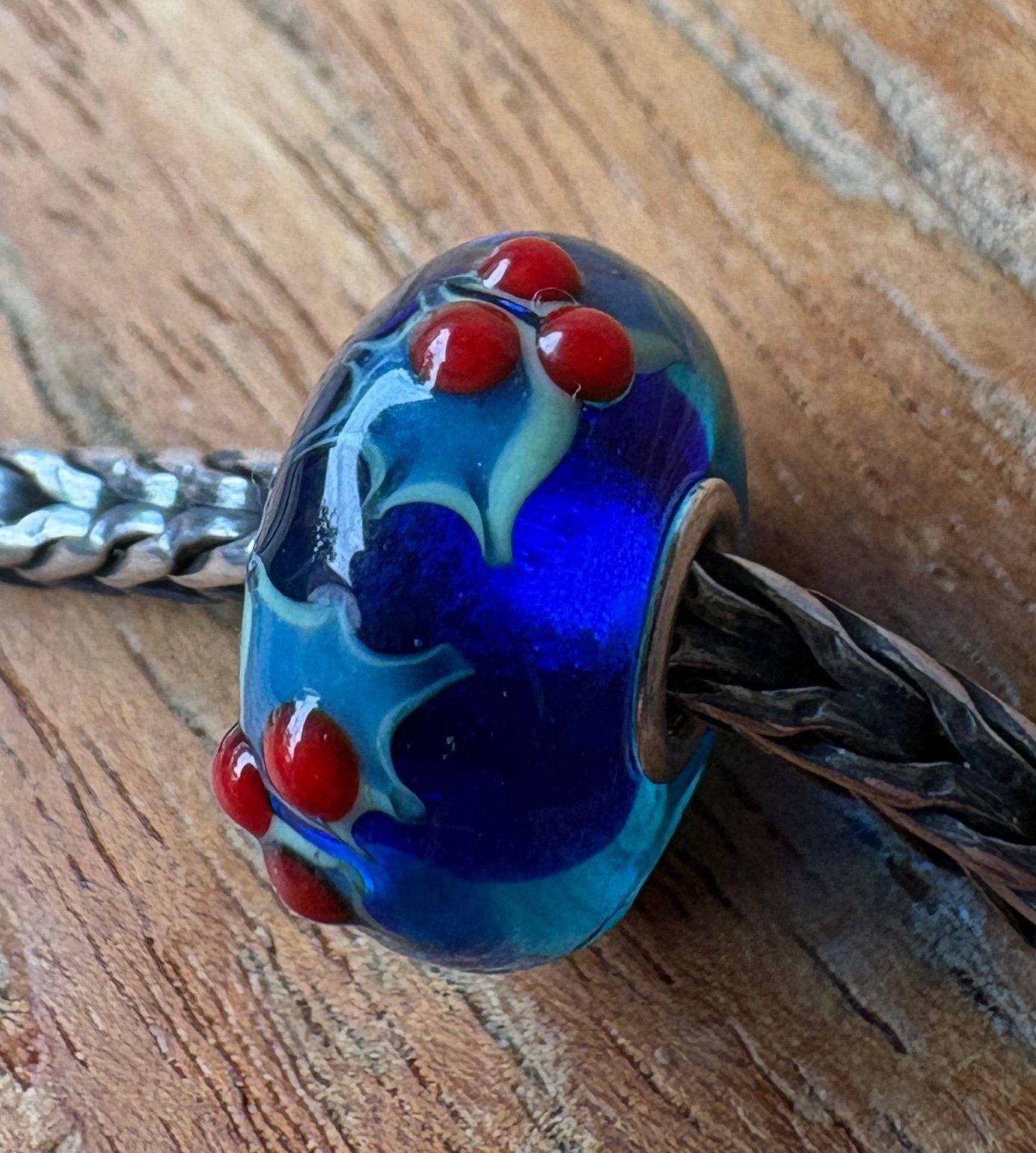 Trollbeads Kerst Uniek Hulst NIEUW, Sieraden, Tassen en Uiterlijk, Bedels, Verzenden, Nieuw, Glas of Kristal, Trollbeads
