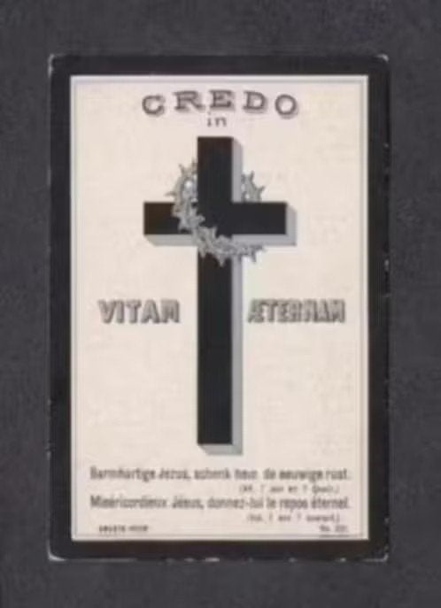 Bidprentje Van Buggenum Ummels Wessem 1917., Verzamelen, Ophalen of Verzenden, Bidprentje