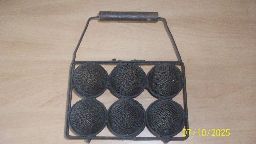 Antieke eierhouder/mand voor 6 eieren, Ophalen of Verzenden