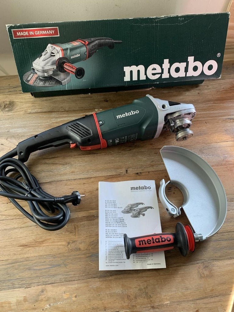 Metabo WE 24-230 MVT Quick 2400W haakse slijper, Metabowerke GmbH, Haakse handslijpmachine, Nieuw, Ophalen of Verzenden