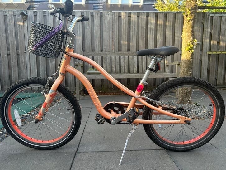 Electra kinderfiets 20 inch met mandje, Ophalen, Gebruikt, Velgrem, 20 inch of meer
