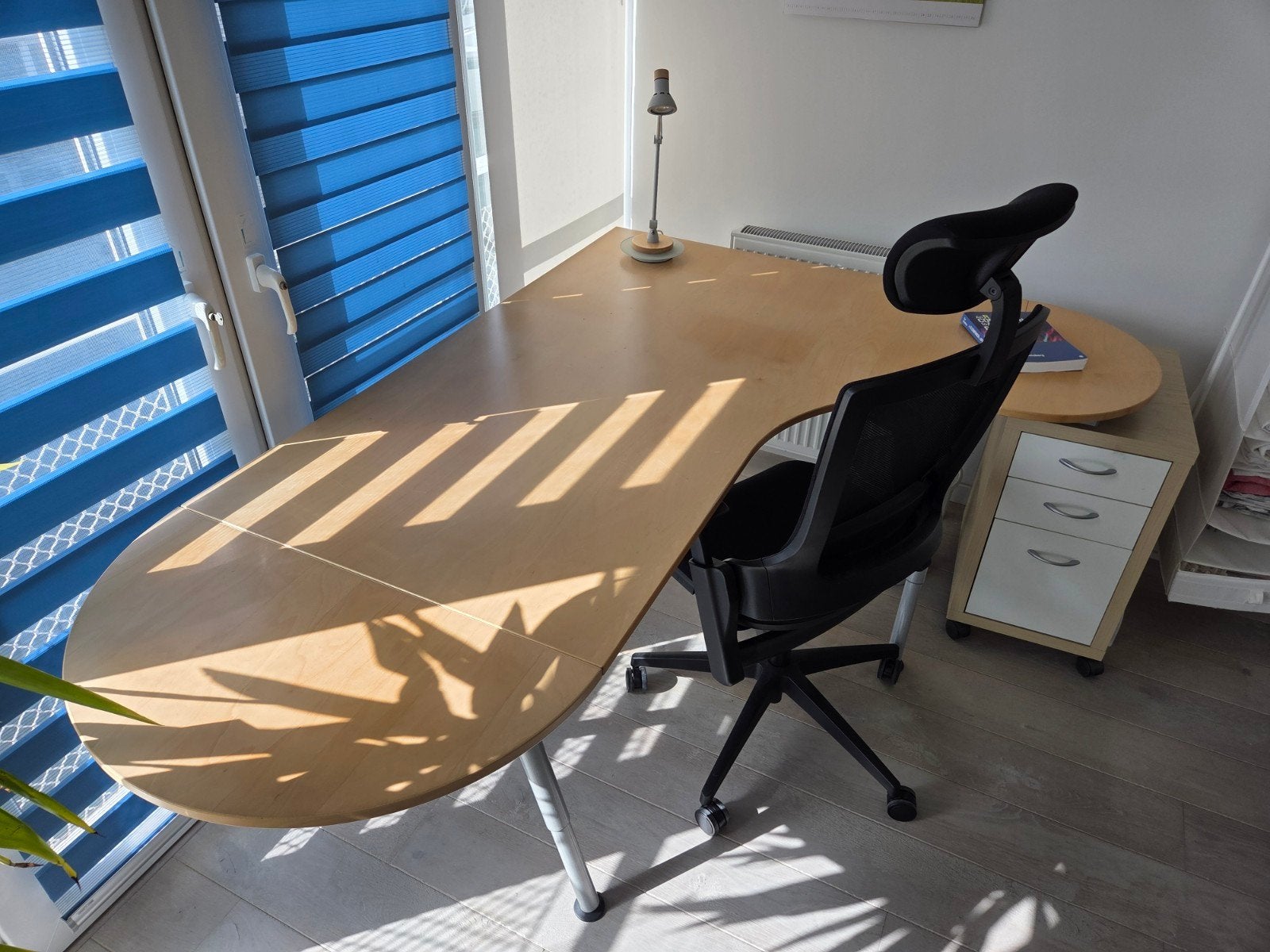 IKEA Galant Hoekbureau 160x120 cm / 200x150 cm, Ophalen, 160 cm, Gebruikt, Spaanplaat of MDF