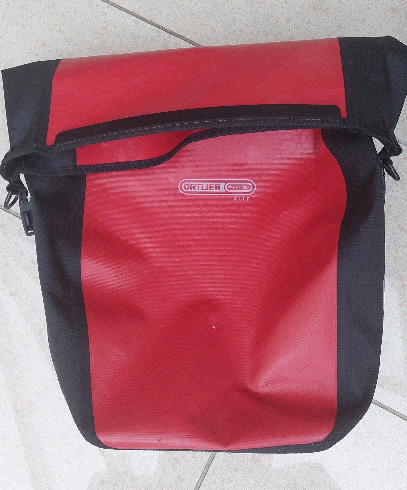 Ortlieb fietstassen, rood/ zwart, Ophalen, Gebruikt, Ortlieb