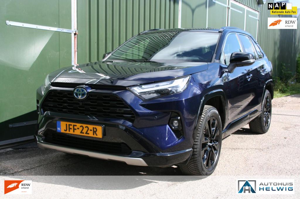 Toyota RAV4 2.5 Hybrid Style BI-TONE, TREKHAAK, NAVIGATIE, H, Auto's, Toyota, Gebruikt, 4 cilinders, 2487 cc, Blauw