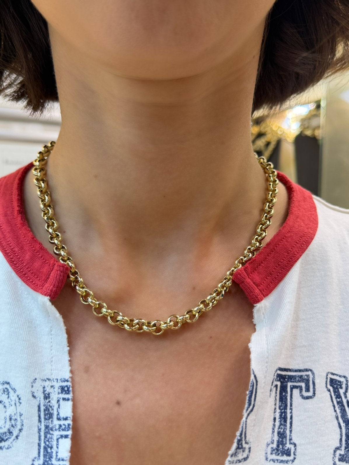 14KT Goud - 33.5 Gram-Ketting Armband-Vrouwenketting-Collier, Ophalen, Nieuw, Goud