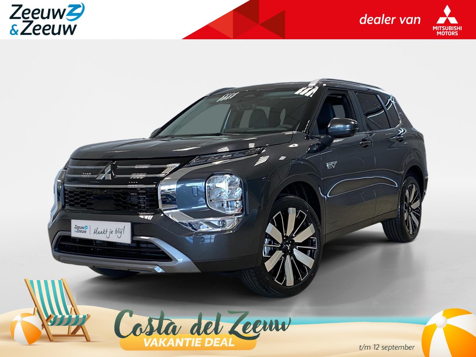 Mitsubishi Outlander 2.4 PHEV Intense+ | 5.000 EURO KORTING, Automaat, Outlander, 4 cilinders, Met garantie (alle)