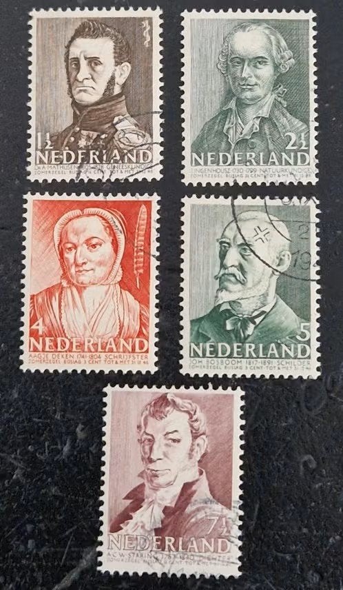 Nederland 1941 - nvph 392-396 - Zomerzegels, Postzegels en Munten, Postzegels | Nederland, Ophalen of Verzenden, Na 1940, Gestempeld