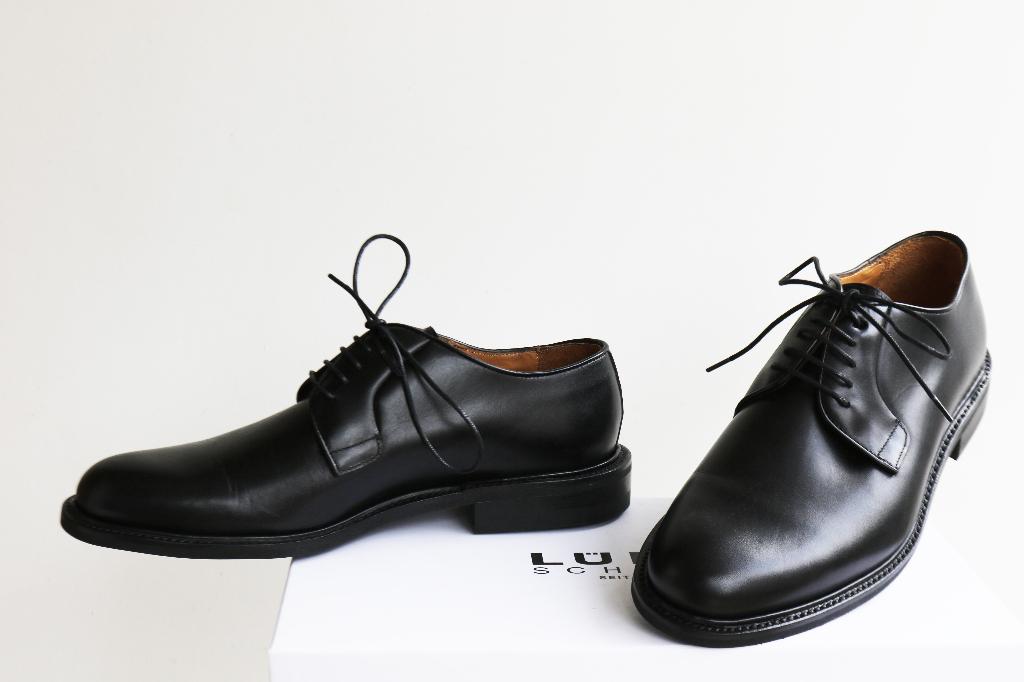 Nieuw in doos! Zwarte Lüke Schuhe maat 8.5 = maat 42.5, Zwart, Ophalen of Verzenden, Veterschoenen, Nieuw