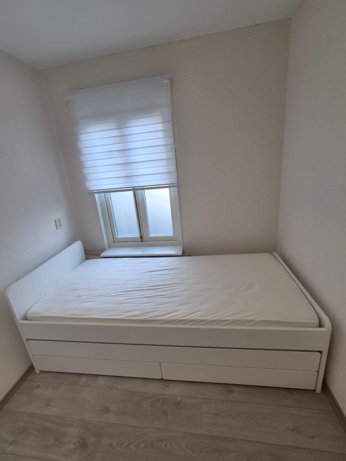 IKEA SLÄKT Bedframe met opberglades en uitschuifbed, Ophalen, Gebruikt, 90 cm, Eenpersoons