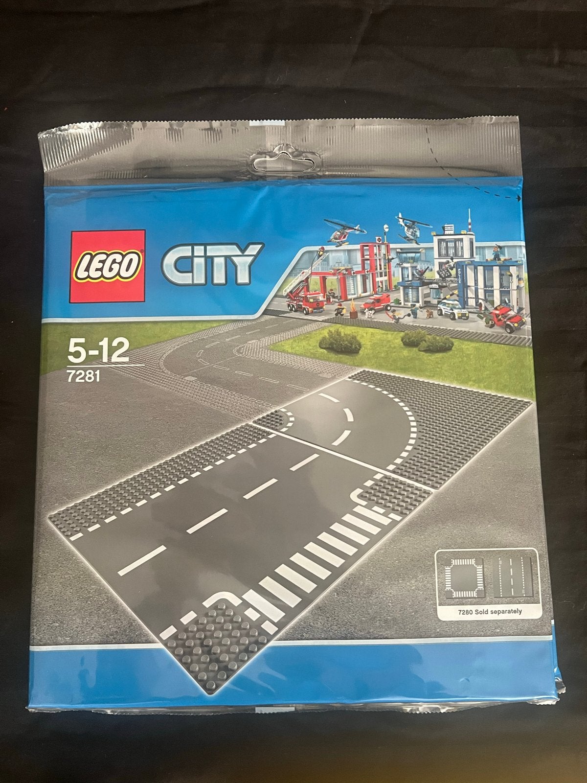 LEGO City 7281 T-kruising en bocht wegplaten nieuw, Ophalen of Verzenden, Nieuw, Overige merken