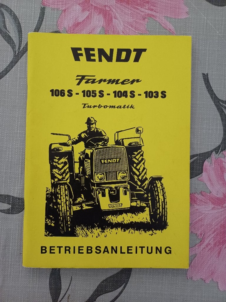 Bedieningshandleiding Fendt Farmer 106S, 105S, 104S, 103S, Ophalen of Verzenden, Gelezen, Tractor en Landbouw