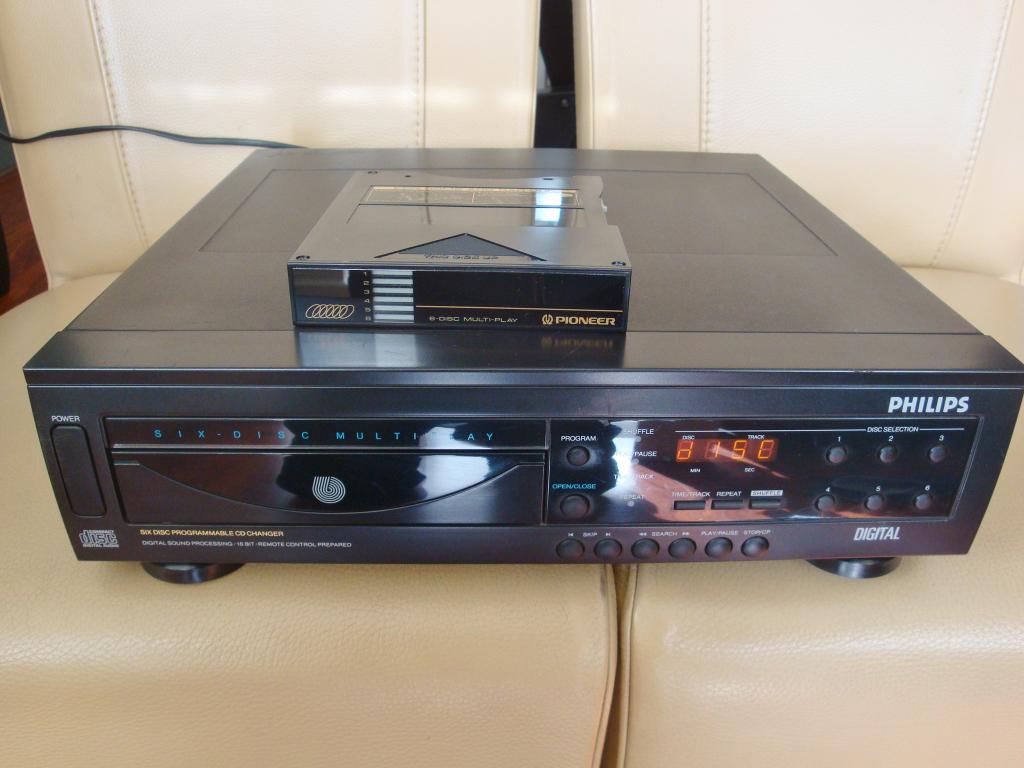 Zeldzame Philips CD wisselaar AK791 voor 6 CD's, Audio, Tv en Foto, Cd-spelers, Ophalen of Verzenden, Gebruikt, Philips, Wisselaar