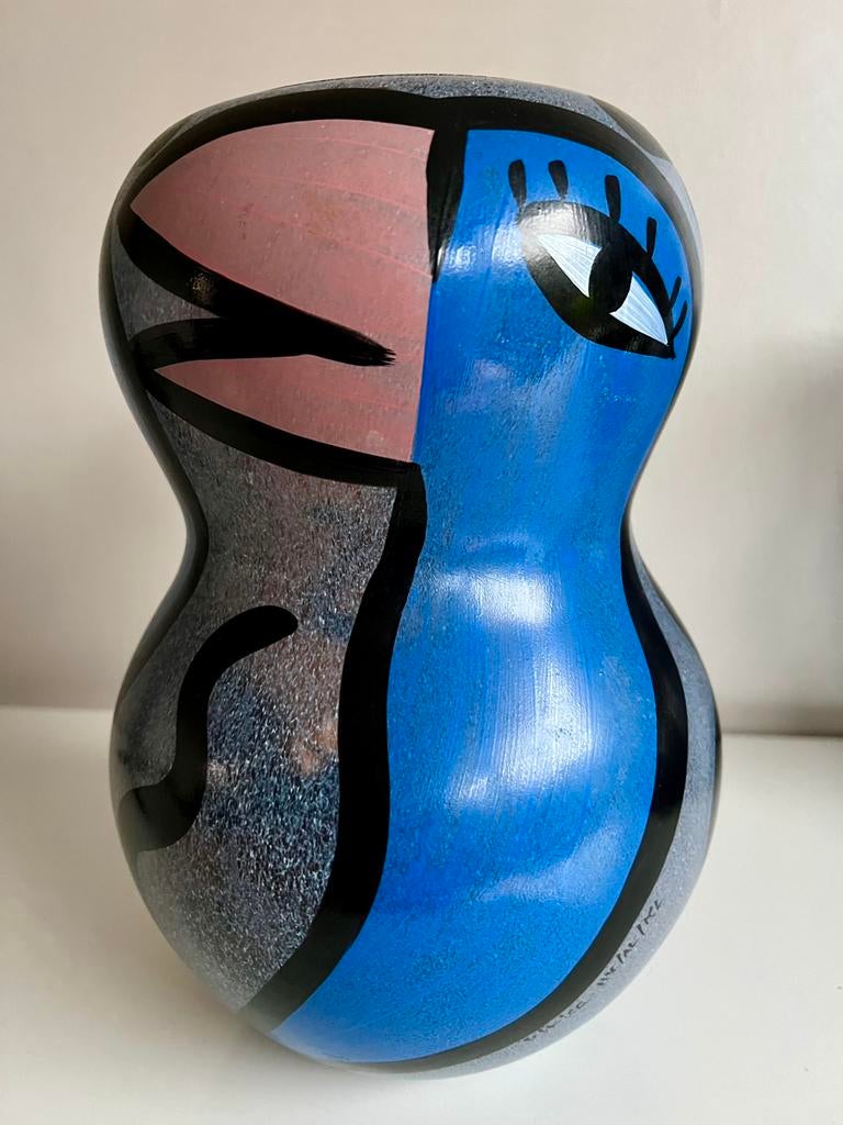XXL Kosta Boda Art Collection ‘Birdy’ Vaas Ulrica Hydman 80s, Ophalen of Verzenden