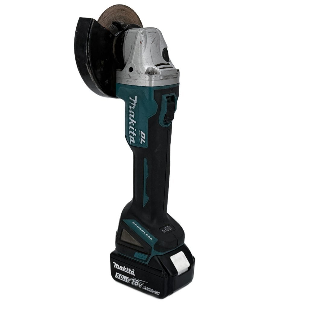 Makita DGA504 Haakse Slijper + Makita 18V 5.0Ah Accu, Makita, Gebruikt, Support@makita.com, Makita Corporation, 3-11-8, Sumiyoshi-cho, 
Anjo, Aichi 446-8502
Japan