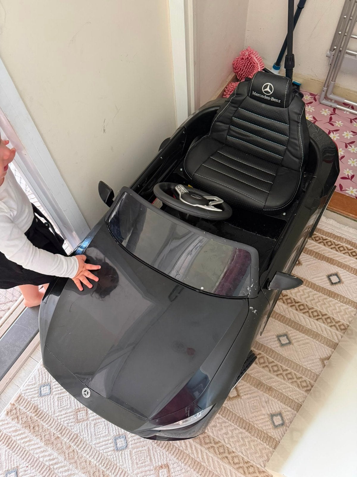 Elektrische kinder auto, Ophalen