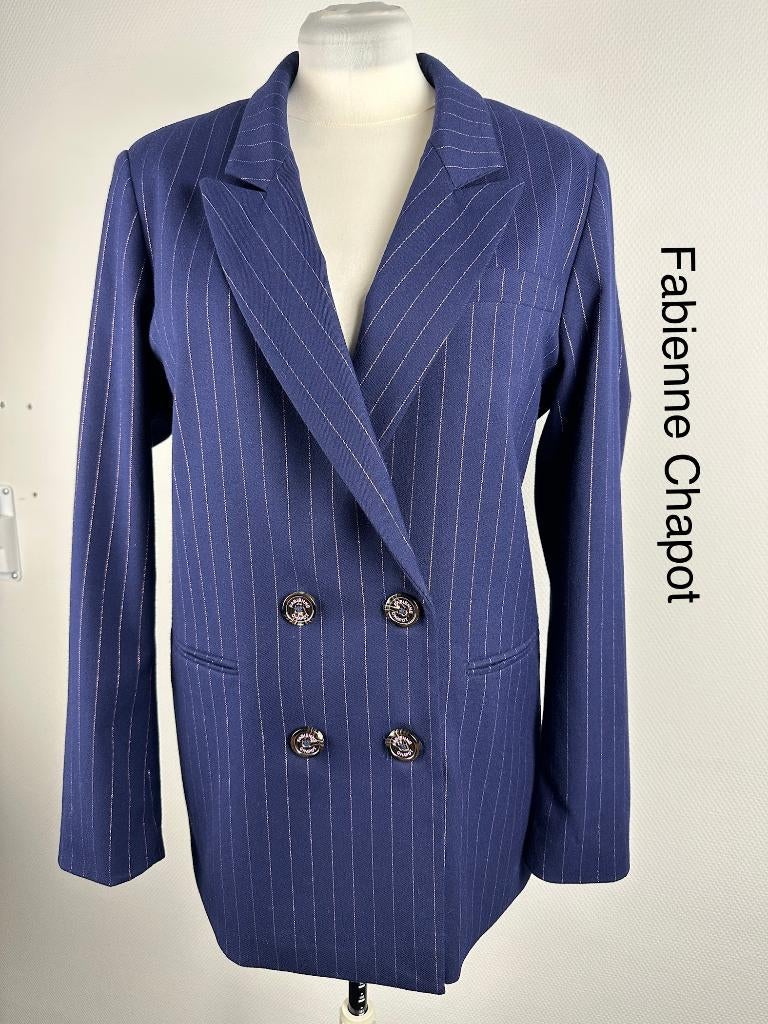 Fabienne Chapot Blazer  (mt: 42) 21,6/9764, Blauw, Maat 42/44 (L), Ophalen of Verzenden, Zo goed als nieuw