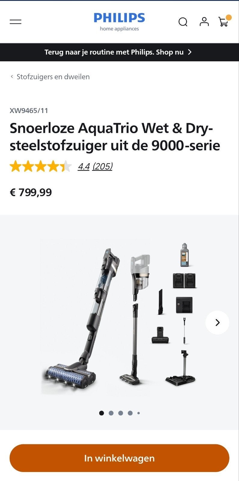 Philips AquaTrio 9000 Wet & Dry - Limited Edition (Nieuw), Witgoed en Apparatuur, Ophalen, Philips, Draadloos, Nieuw
