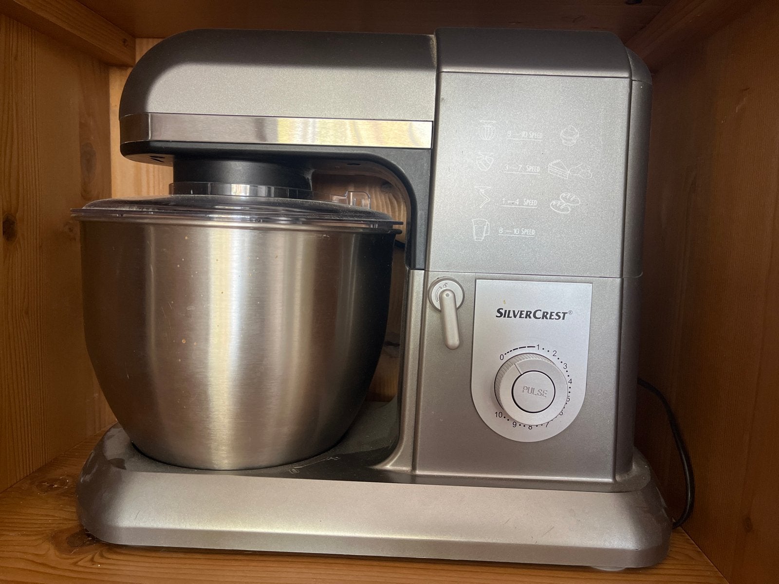 SilverCrest Keukenmachine - Krachtig en Veelzijdig, 4 liter of meer, Ophalen of Verzenden, Gebruikt, 3 snelheden of meer