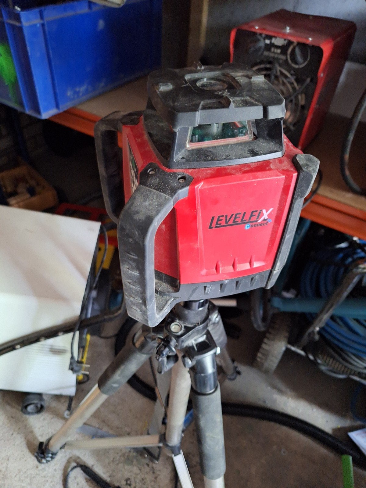 LevelFix 550HVG Roterende Laser met Statief en Ontvanger, Ophalen of Verzenden, Gebruikt, Licht