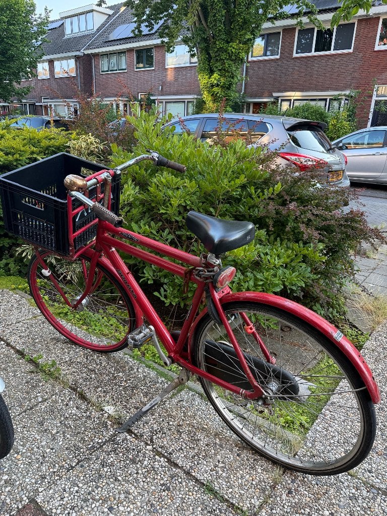 Rode damesfiets, Ophalen, Gebruikt, Terugtraprem, Sparta